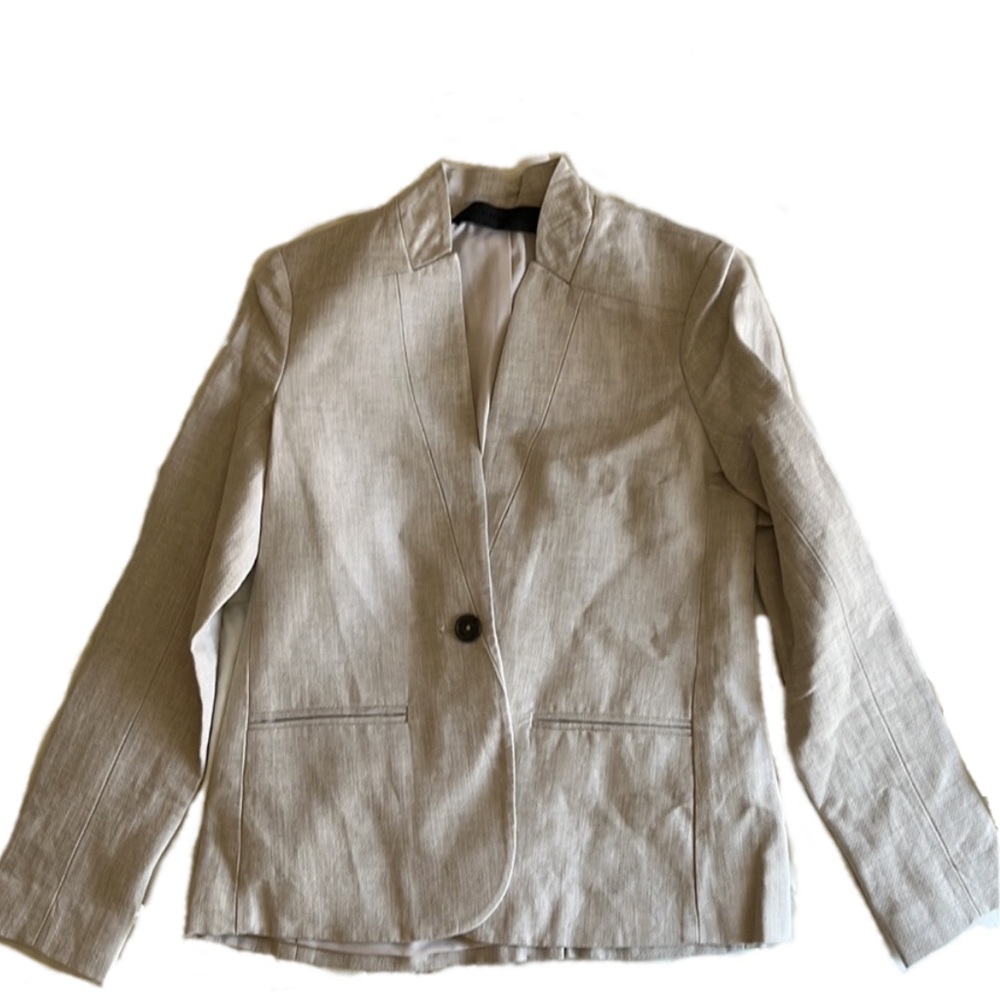 NWOT $375 JENNI KAYNE Linen Blend Boy Blazer In Natural size XS - Picture 13 of 16